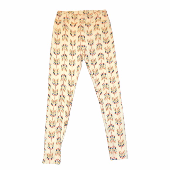 LuLaRoe Pants - LulaRoe One Size Leggings Feather/Arrow Design